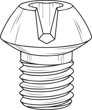 Screw, Phillips head screw, metal screw, industrial bolt, fastener