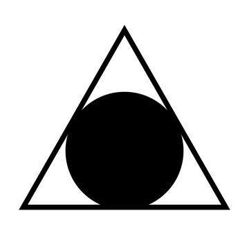 vector illustration of a triangel