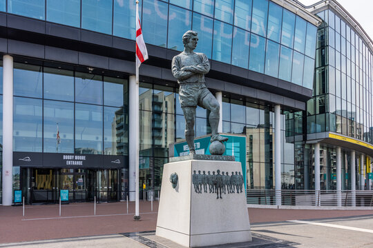 Wembley Stadium, branded as Wembley Stadium connected by EE for sponsorship reasons, is an association football stadium in Wembley, London, England. Shot on 6 May 2026.