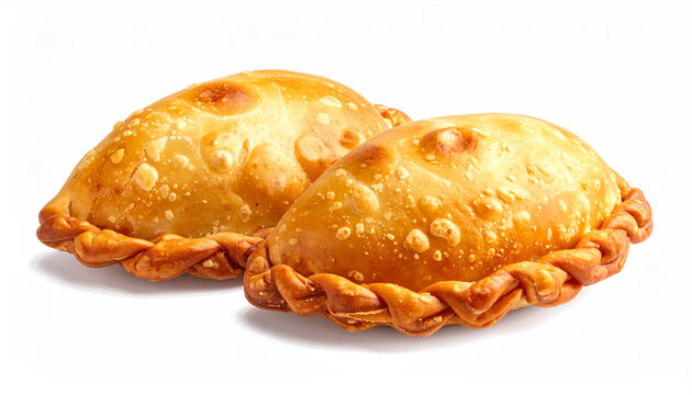 Argentine empanada isolated on white background
