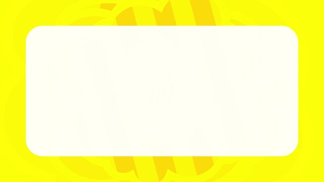 黄色のレトロポップな抽象的な花柄が広がるモーション背景アニメーション