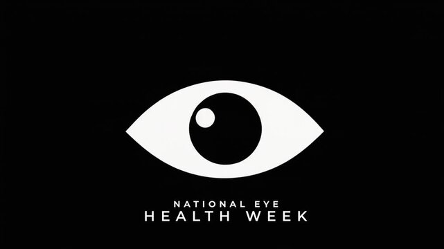 National Eye Health Week Importance of Regular Eye Checkups and Vision Safety. Animation Video.
