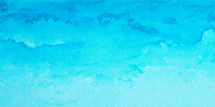 A grunge textured blue painted wall backdrop with a turquoise watercolor wave pattern resembling the clear liquid surface of a swimming pool