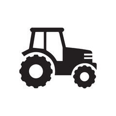 Obraz premium Simple tractor icon illustration