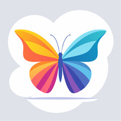 Obraz premium Colorful Butterfly Illustration