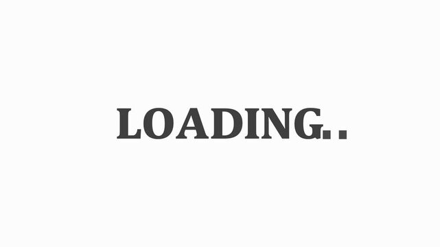 Loading Animation Waiting for Loading Bar White Screen Video