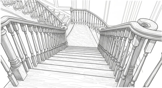 A staircase with a railing leads up to another level indoors.