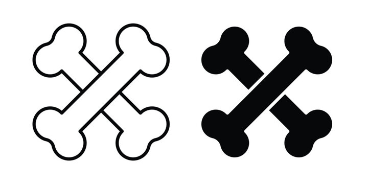 Bones icon simple Icon suitable for projects