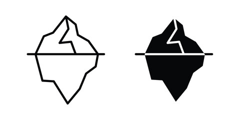 Iceberg icon simple Icon suitable for projects © Dan