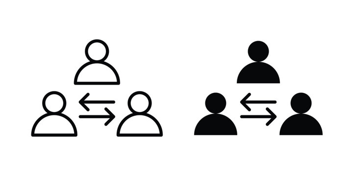 Mediator icon simple Icon suitable for projects