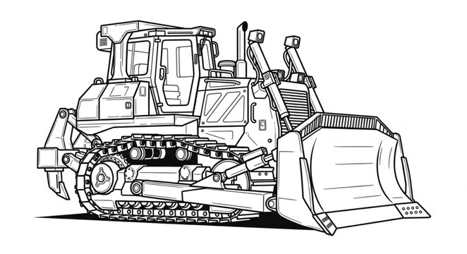A bulldozer stands ready on a construction site with 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 equipment nearby.