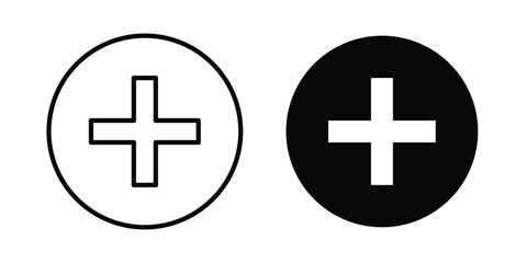 Fototapeta premium Plus icon simple Icon suitable for projects