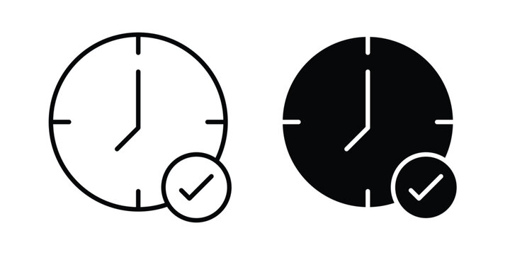 Save time icon simple Icon suitable for projects