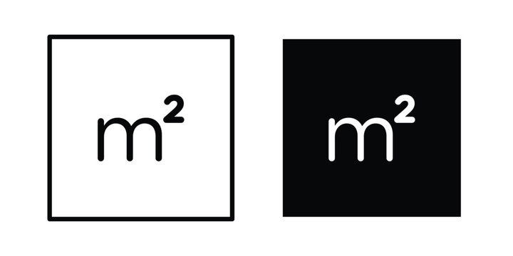 Square Meter icon simple Icon suitable for projects