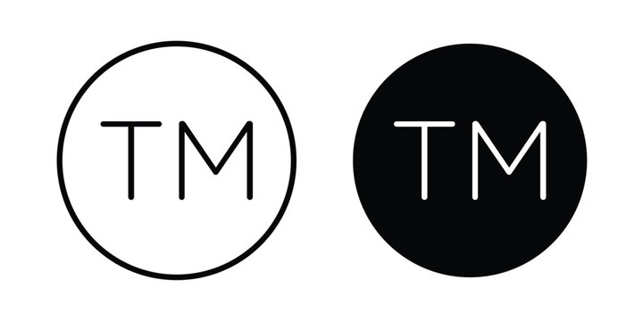 TM trademark icon simple Icon suitable for projects