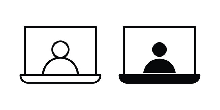 Webinar icon simple Icon suitable for projects
