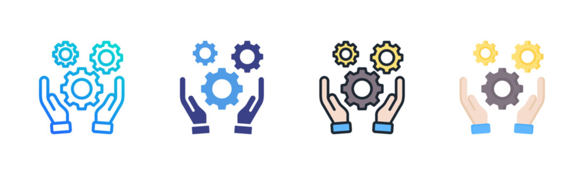 Responsibility Icon Set Multiple Style Collection