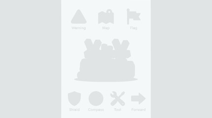 Naklejka premium Set of flat icons for navigation and user interface design