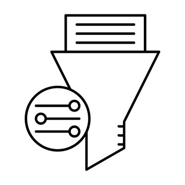 Filter linear icon