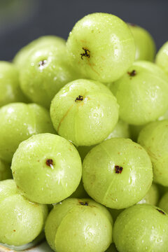 Fresh Ripe Green Fruits from Guangxi China with Water Droplets - Natural Organic Produce