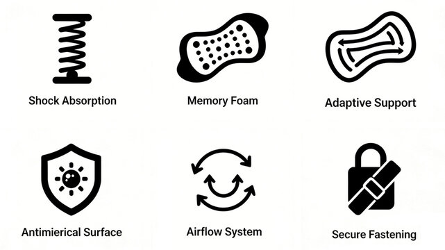 The characteristics of shock-absorbing springs, memory foam, and antibacterial shields, as well as the cushioning support, breathable antibacterial, and adaptive fit of bedding and protective 