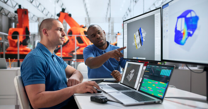 Young African Automotive Engineer Uses Simulation Software