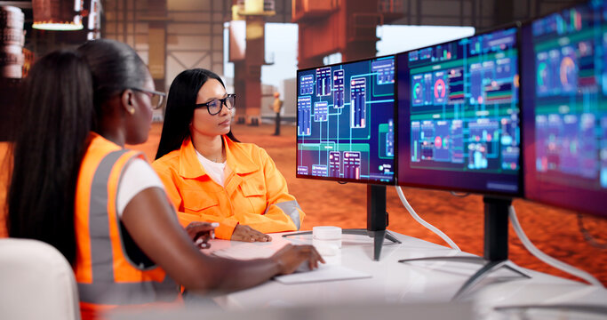 Engineers Closely Monitor Molten Steel Flow