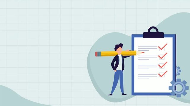 vector illustration of a clipboard
