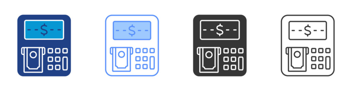 Human-Machine Interface  icon set multiple style collection	
