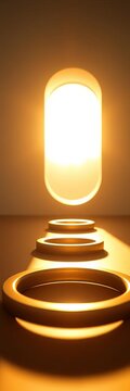 Soft light glints off a series of rings, each a step closer to unlocking the room's enigma ,  low angle,  thoughtful