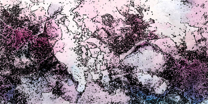 Abstract grunge texture background of a rough stone pattern with pink and purple paint design