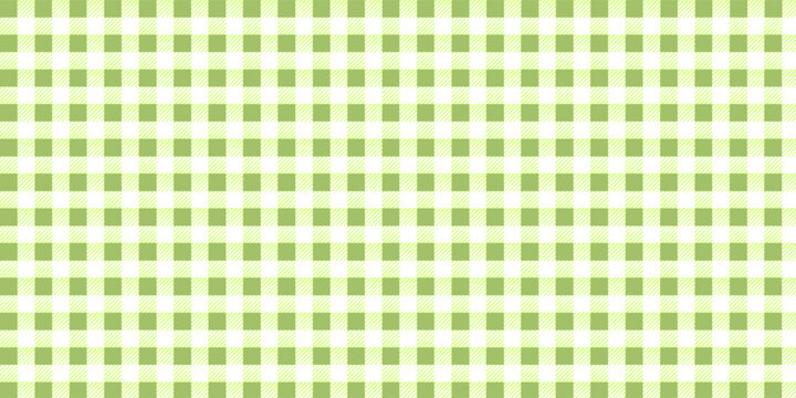 A green gingham plaid pattern - Autumn colours. vector seamless illustration eps10
