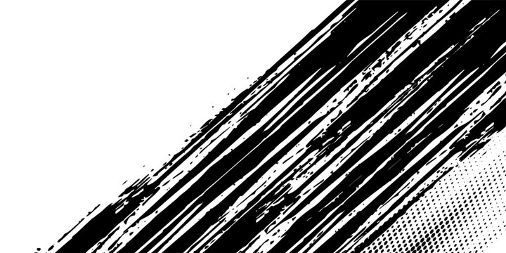 Tire tracks background for rally, drift, motocross, off-road and other auto and motorsport. Black tire marks on a white background with a worn effect and splashes of dirt. Vector isolated texture