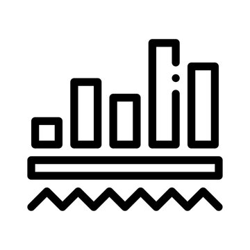 histogram line icon