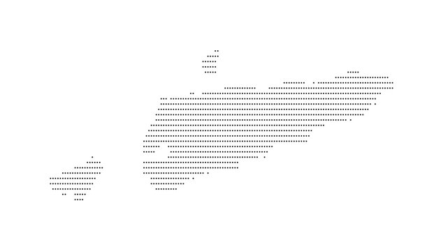 East Timor Timor-Leste Country Map Vector Illustration with dotted, Border, and Geographic Shape Featuring Southeast Asia Region for Cartography, Travel, Atlas, and Political Design Use