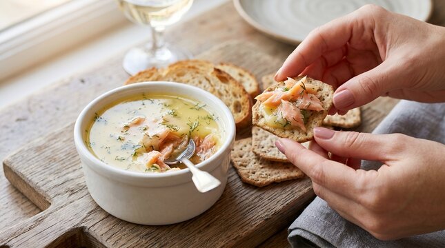 Potted Salmon with Dill &ndash; Traditional British Smoked Salmon in Clarified Butter