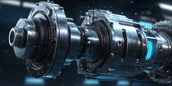 advanced spacecraft propulsion system with futuristic technology for space exploration