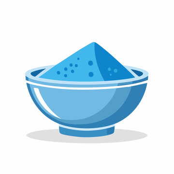 Blue Powder in a Bowl
