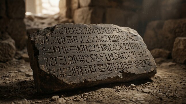 The Old Language Tablet Stone