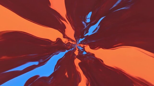 Red and blue abstract