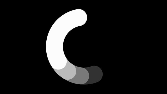 Minimalist Black Loading Spinners and Buffering Icons Pack on Green Screen Background. A high-quality 4K animation featuring three different styles of black progress bars and buffering spinners 