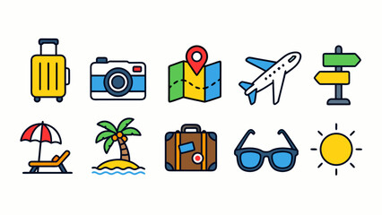 holiday and travel themes vector images © db_art0