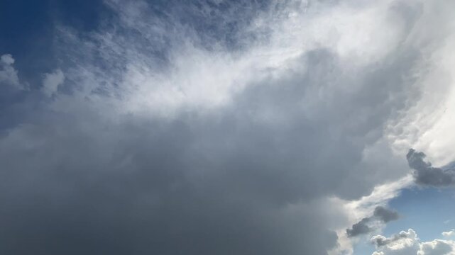 Dramatic Cumulonimbus Storm Clouds Gathering in Sky