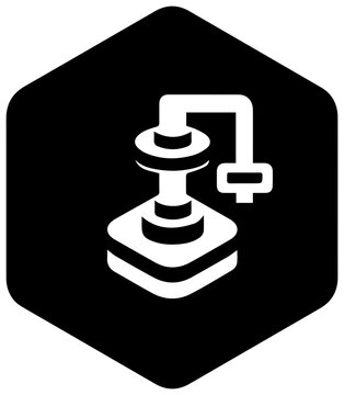 Isomerization conversion icon chemical reaction symbol molecular transformation graphic chemistry logo black filled vector