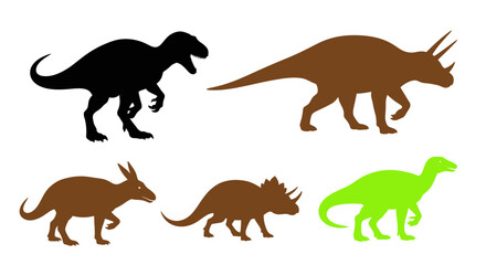 Dinosaur Silhouettes Collection: Prehistoric Creatures © Entus