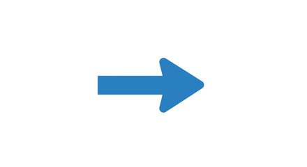 Blue Arrow Icon Isolated on White Background © Azrha