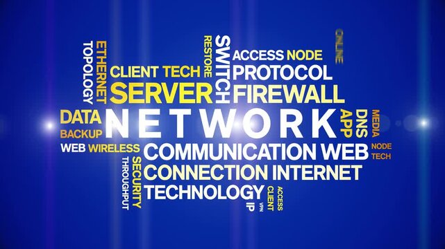 Network animated word cloud-gross domestic product animation tag kinetic typography seamless loop.
