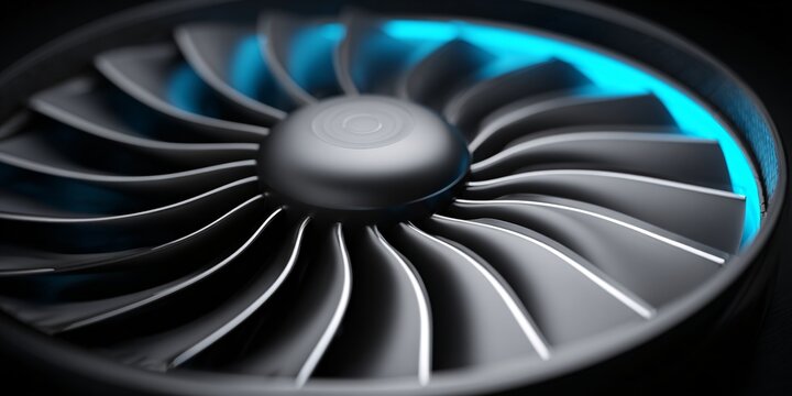 high-performance graphics card with blue led lighting for gaming and technology enthusiasts
