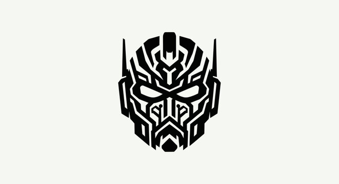 Abstract geometric mask design