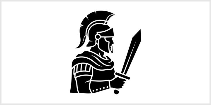 Spartan Warrior Silhouette
